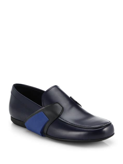 prada men's blue loafers|Prada slip on sneakers men.